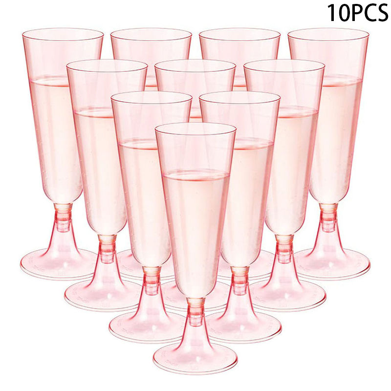10Pcs Pink Champagne Cup Dispo - Wedding Fountain 评论和价格
