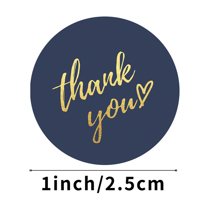50-500pcs 1inch Blue Thank You - Wedding Sutra 评论和价格