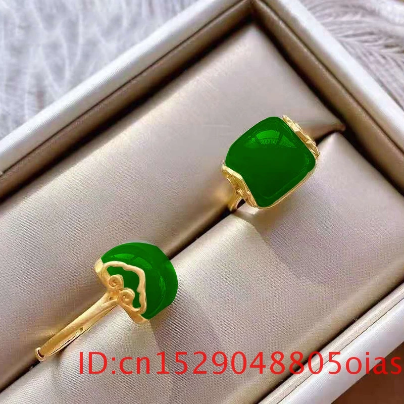 Natural Hetian Jade Ring Fashi - Wedding Zone 评论和价格